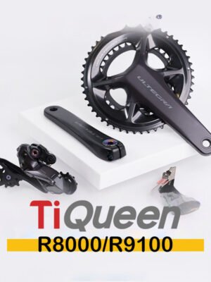Ti Queen Titanium alloy derailleur and drivetrain screw set compatible with R8000/R9100 road series