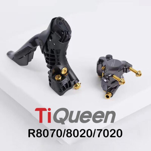 Ti Queen Titanium alloy disc brake screw set compatible with Shimano Road Series R8070/8020/7020