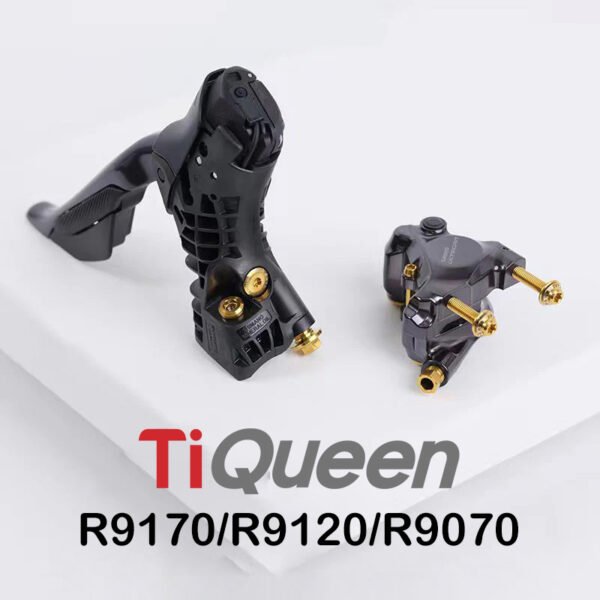 Ti Queen Titanium alloy disc brake screw set compatible with Shimano Road Series R9170/R9120/R9070