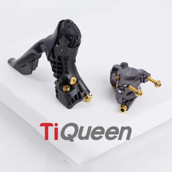 Ti Queen Titanium alloy disc brake screw set compatible with Shimano Road Series R9270