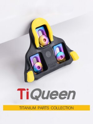 Ti Queen Titanium alloy road pedal cleat screw set compatible with SHIMANO