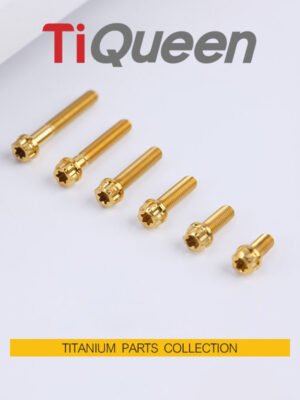Ti Queen Titanium Screws M4 L06-50mm for Motorcycles and Bicycles
