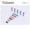 Ti Queen Titanium Screws M4 L06-50mm for Motorcycles and Bicycles