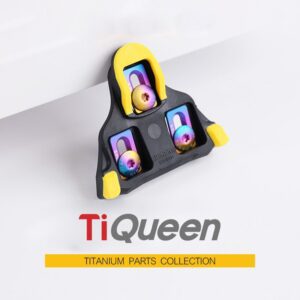 Ti Queen Titanium alloy road pedal cleat screw set compatible with SHIMANO for Bicycles