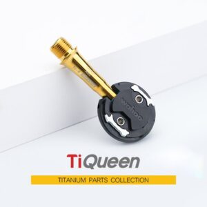 Ti Queen Titanium alloy pedal accessories compatible with Wahoo for Bicycles
