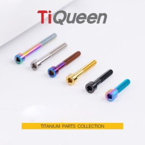 Ti Queen Stem Head Titanium Screws M6 L30-50mm for Motorcycles and Bicycles