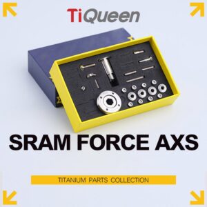 Ti Queen Titanium alloy derailleur and drivetrain screws compatible with SRAM FORCE AXS for Bicycles