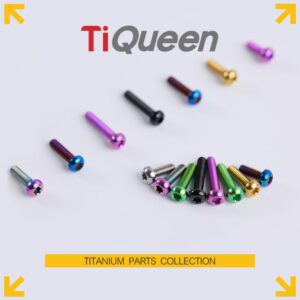 Ti Queen M3 Titanium alloy umbrella head  screw for Motorcycles and Bicycles