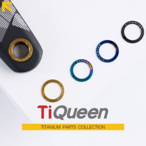 Ti Queen Titanium Pedal Washers Screws for Bicycles