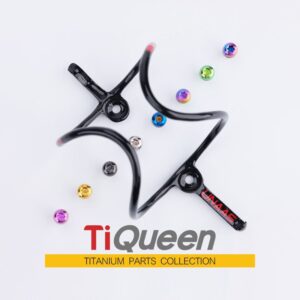 Ti Queen Titanium Alloy Water Bottle Cage Screws for Bicycles
