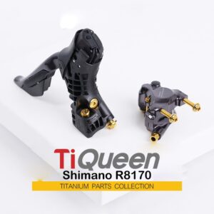 Ti Queen Titanium alloy disc brake screw set compatible with Shimano Road Series R8170/R7170 for Bicycles