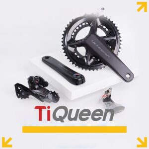 Ti Queen Titanium alloy derailleur and drivetrain screw set, compatible with Shimano Road Series R9250/R8150/R8050 for Bicycles