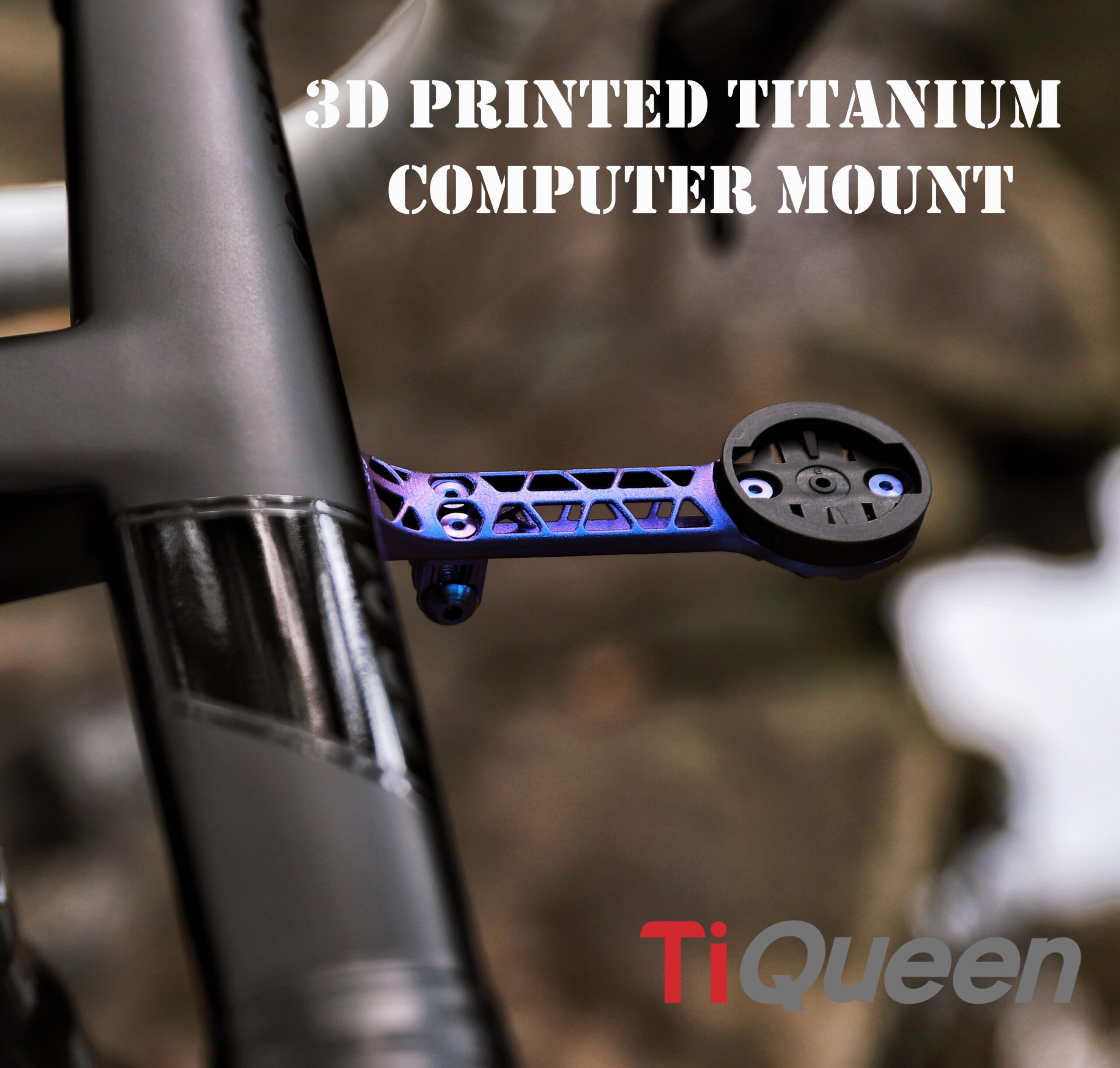 Ti Queen 3D-Printed Titanium Bike Computer Mount |Pinarello |Trek |Cervélo |COLNAGO |Specialized